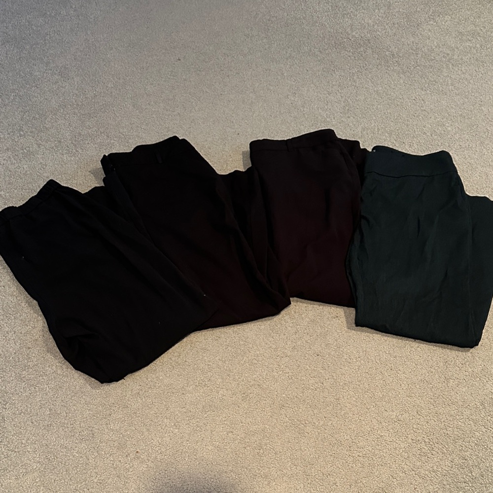 Apt. 9 Women's Black and Dark Green Pants Set